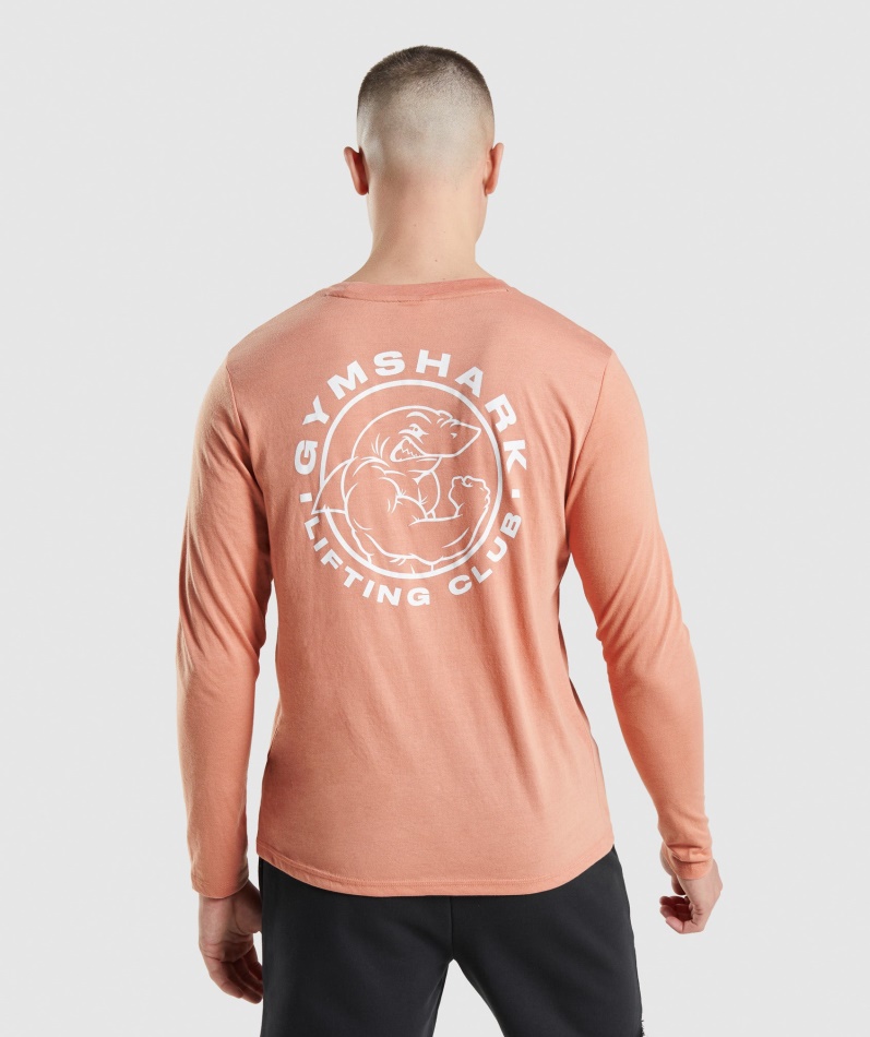 Gymshark Legacy Langermet T-skjorte Nevada Rosa
