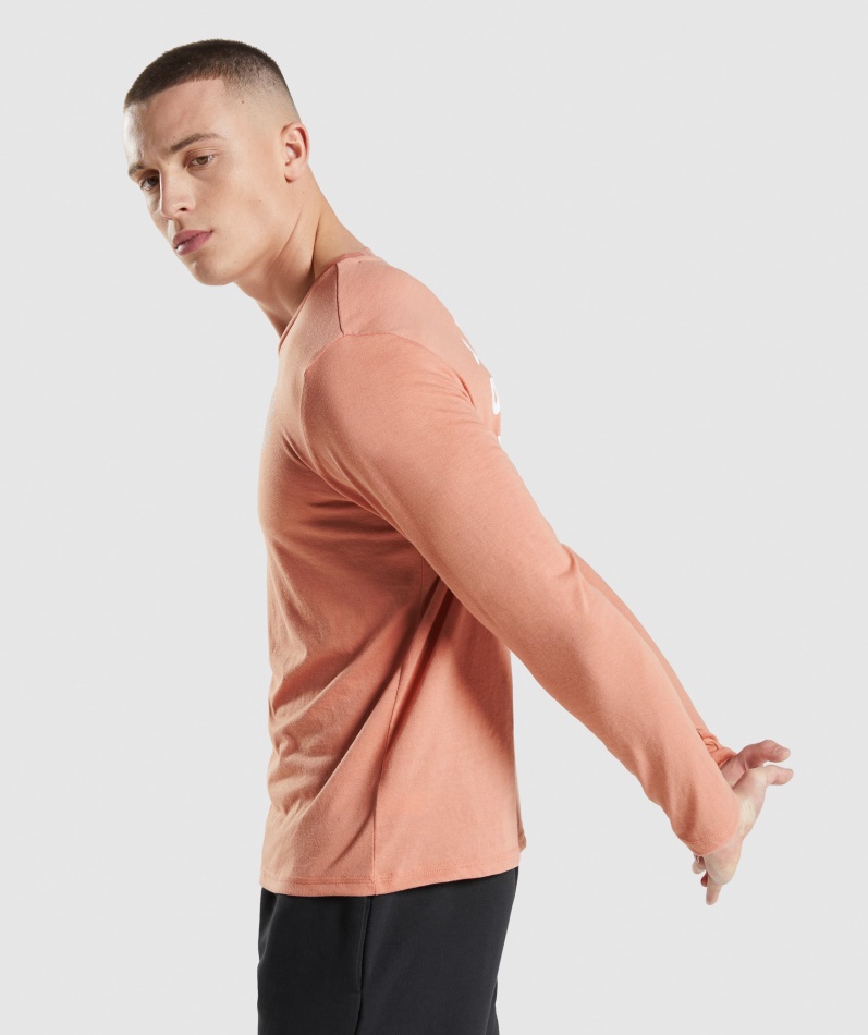 Gymshark Legacy Langermet T-skjorte Nevada Rosa
