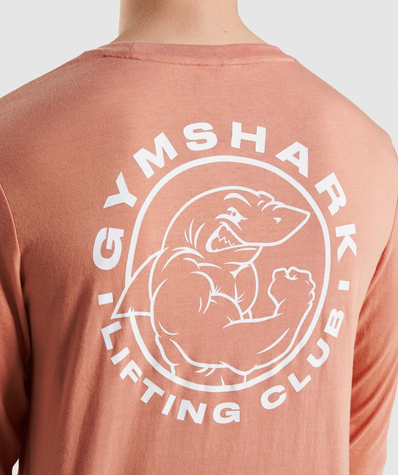 Gymshark Legacy Langermet T-skjorte Nevada Rosa