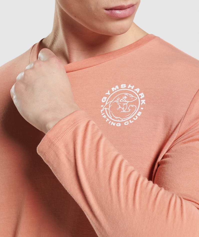 Gymshark Legacy Langermet T-skjorte Nevada Rosa