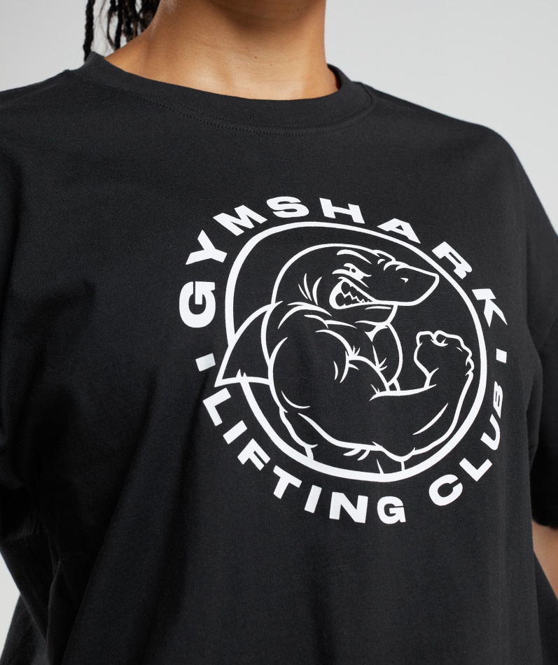 Gymshark Legacy Oversized T-skjorte Svart