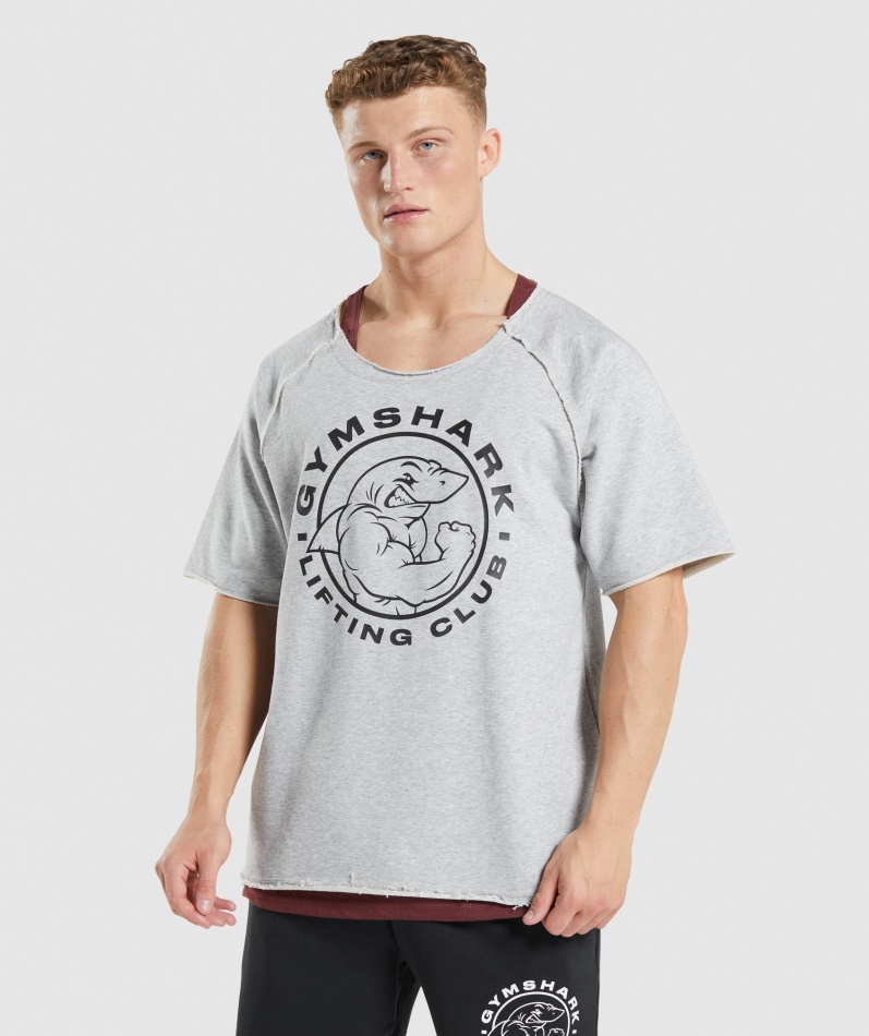 Gymshark Legacy Filletopp Lys Grå Kjernemergel