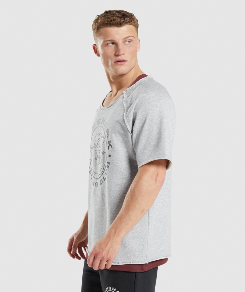 Gymshark Legacy Filletopp Lys Grå Kjernemergel