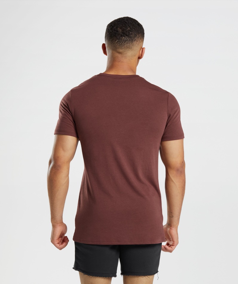 Gymshark Legacy T-skjorte Kirsebærbrun