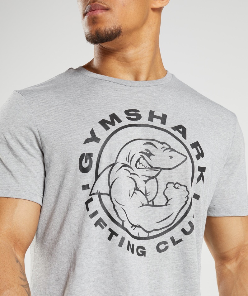 Gymshark Legacy T-skjorte Lys Grå Kjernemergel