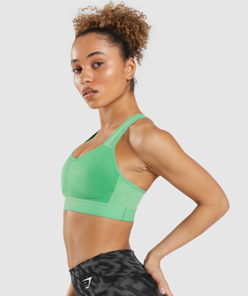 Gymshark Lett Sports-bh Med Høy Støtte Eplegrønn