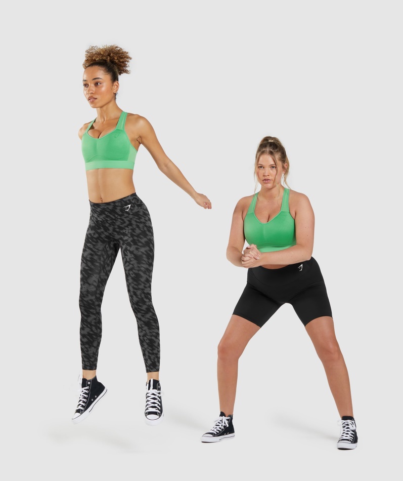 Gymshark Lett Sports-bh Med Høy Støtte Eplegrønn