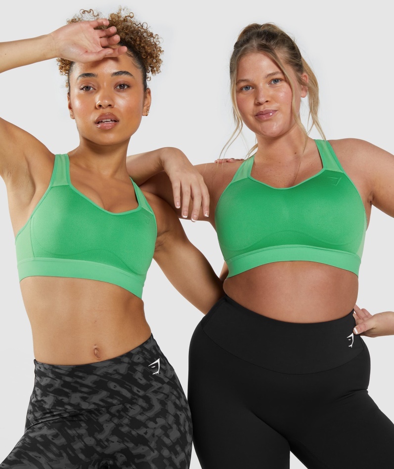 Gymshark Lett Sports-bh Med Høy Støtte Eplegrønn