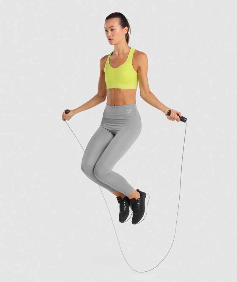Gymshark Lett Sports-bh Med Høy Støtte Gul