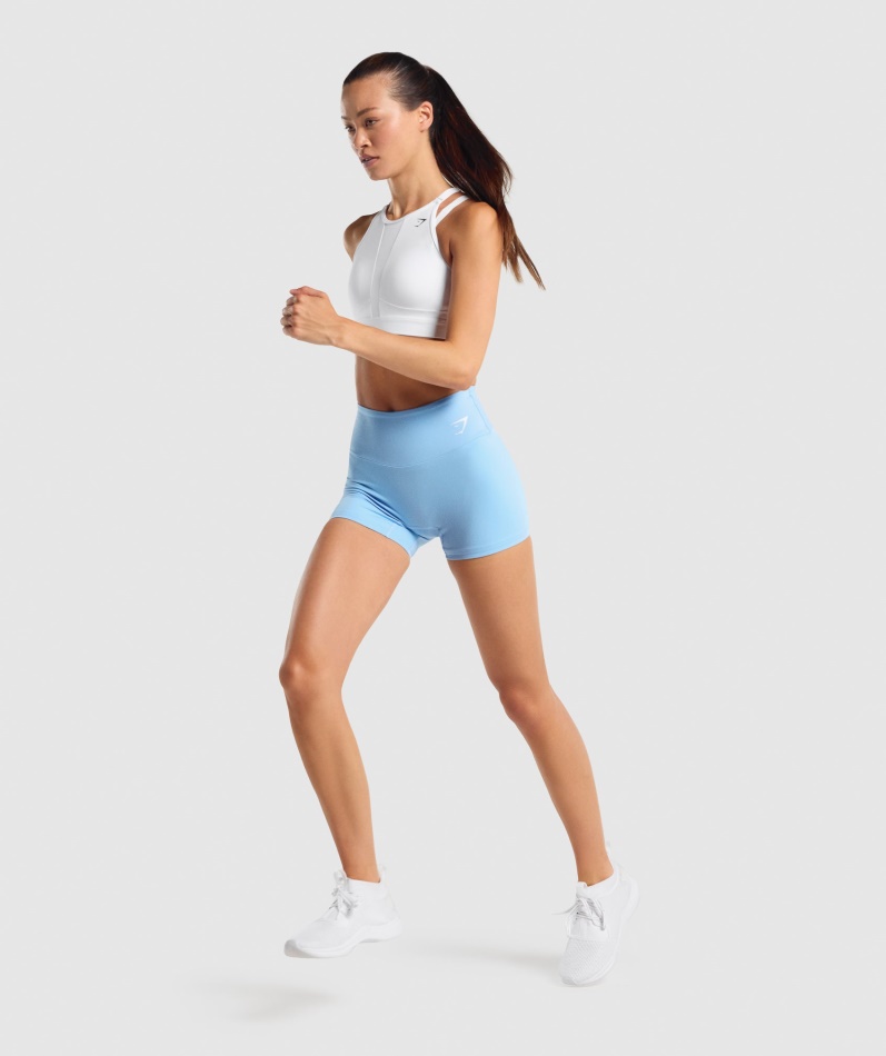 Gymshark Mesh-utringning Sports-bh Hvit