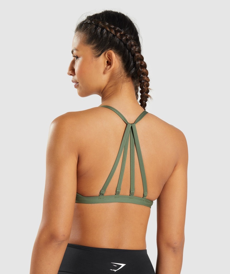 Gymshark Minimal Sports Bh Kjerne Oliven