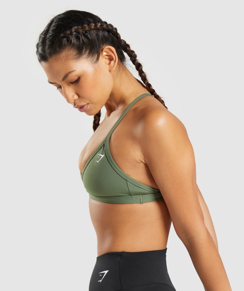 Gymshark Minimal Sports Bh Kjerne Oliven