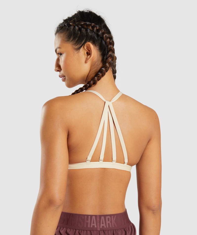 Gymshark Minimal Sports-bh Vaniljebrun