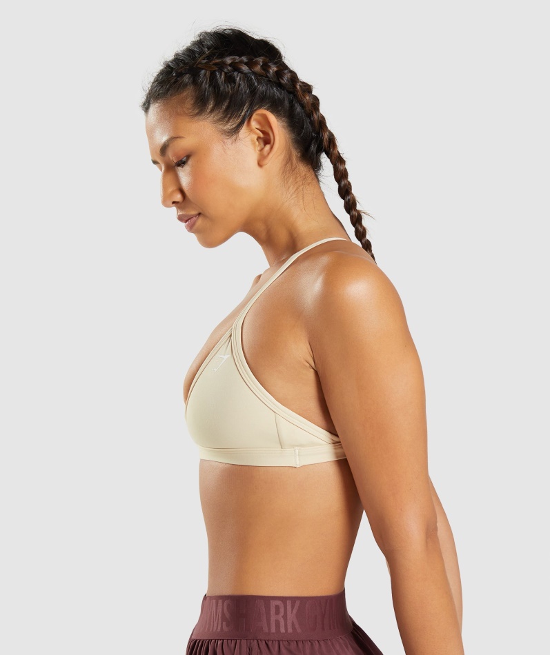 Gymshark Minimal Sports-bh Vaniljebrun