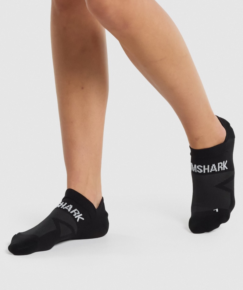 Gymshark No Show Ytelse Sokker Svart