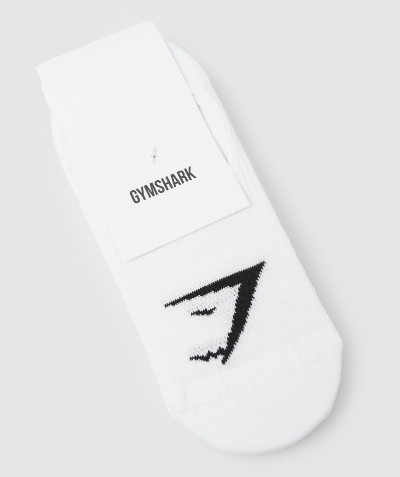 Gymshark No Show Sokker 3pk Hvit
