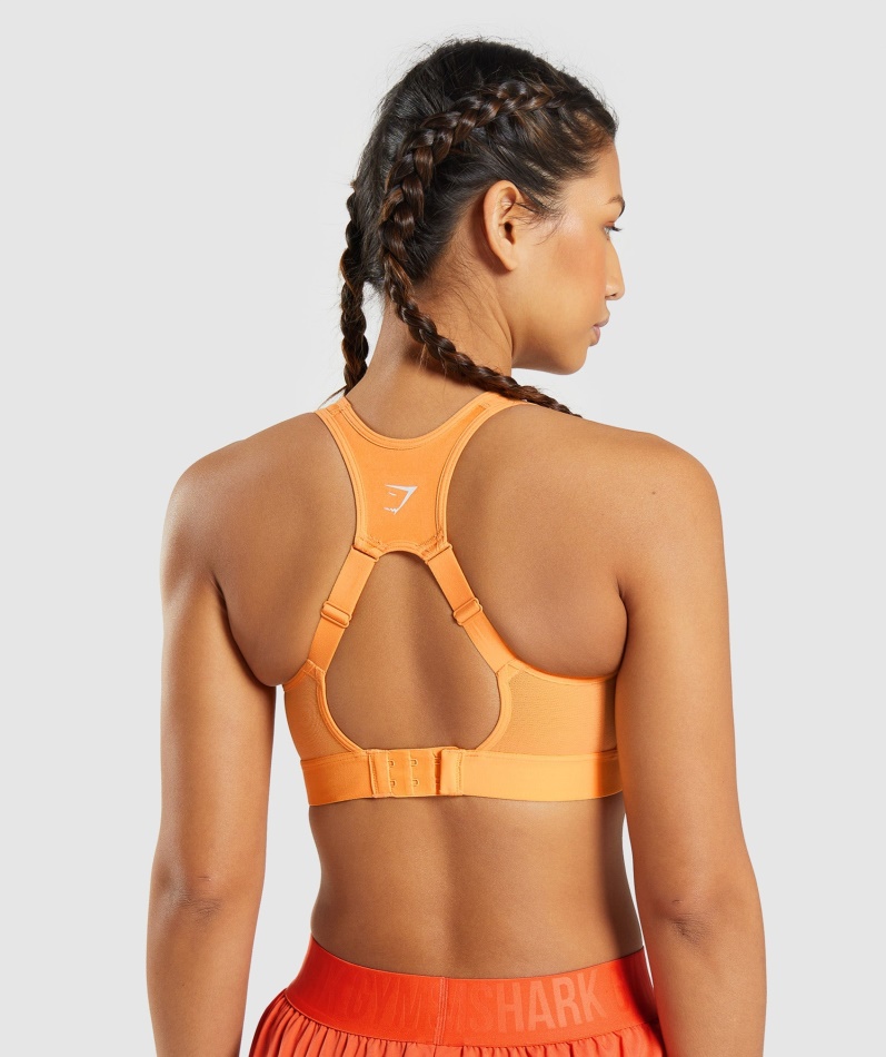 Gymshark Sports-bh Med åpen Rygg Aprikos Oransje