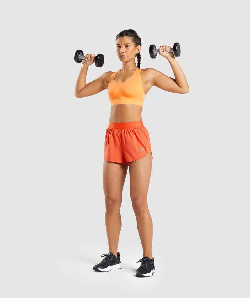Gymshark Sports-bh Med åpen Rygg Aprikos Oransje