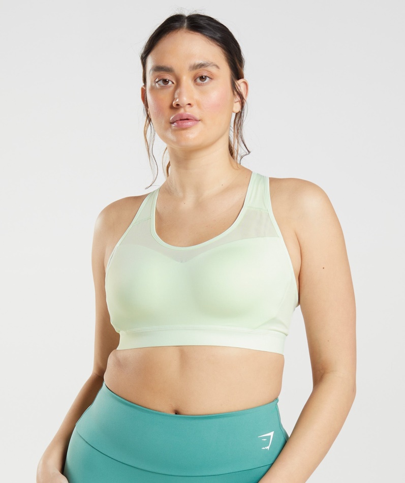 Gymshark Sports-bh Med åpen Rygg Agurkgrønn