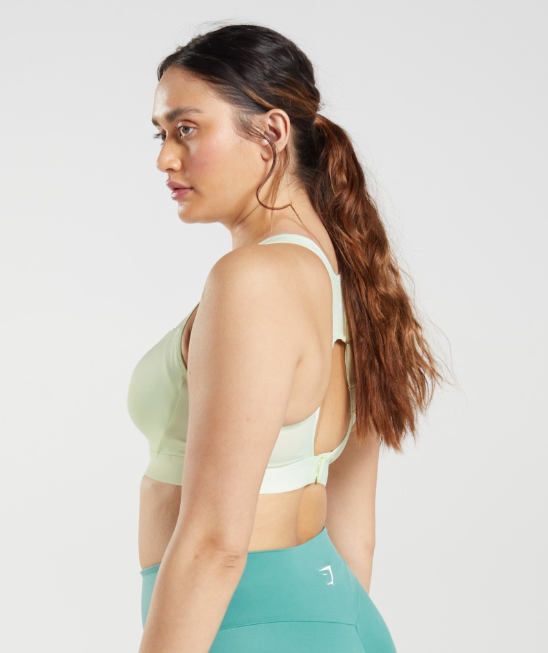 Gymshark Sports-bh Med åpen Rygg Agurkgrønn