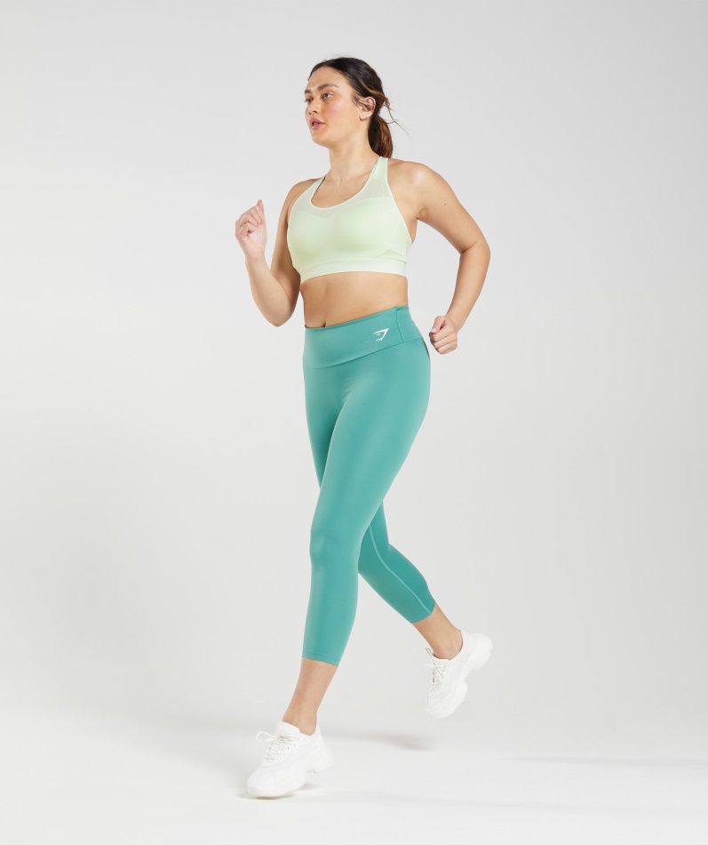 Gymshark Sports-bh Med åpen Rygg Agurkgrønn