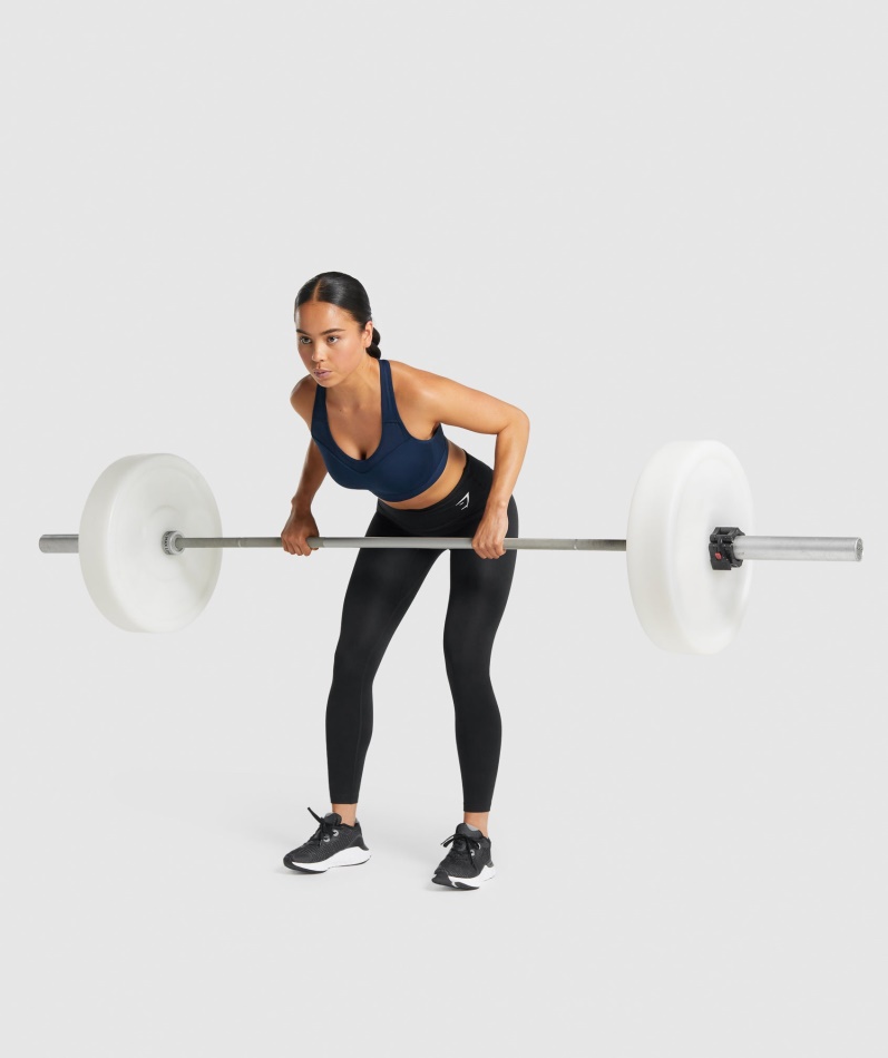 Gymshark Sports-bh Med åpen Rygg Marine