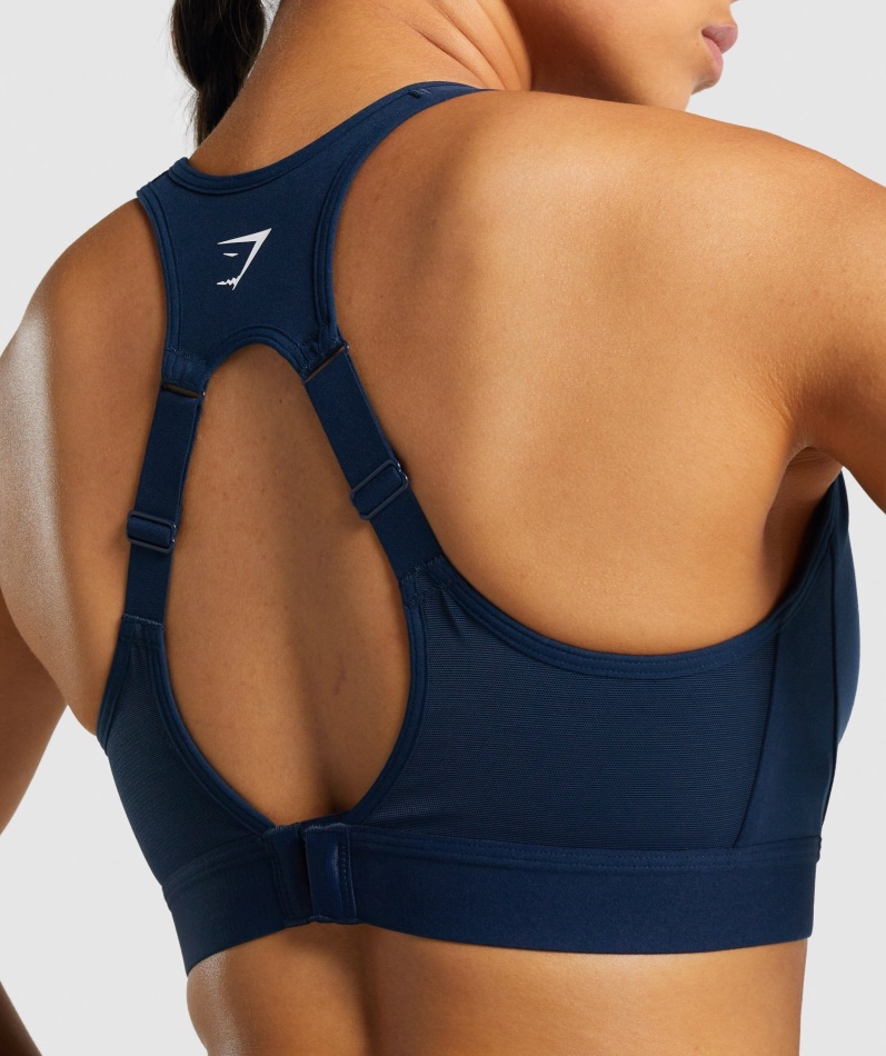 Gymshark Sports-bh Med åpen Rygg Marine