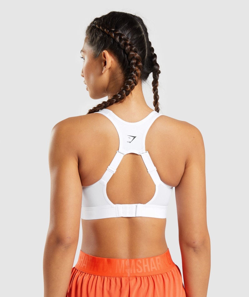 Gymshark Sports-bh Med åpen Rygg Hvit