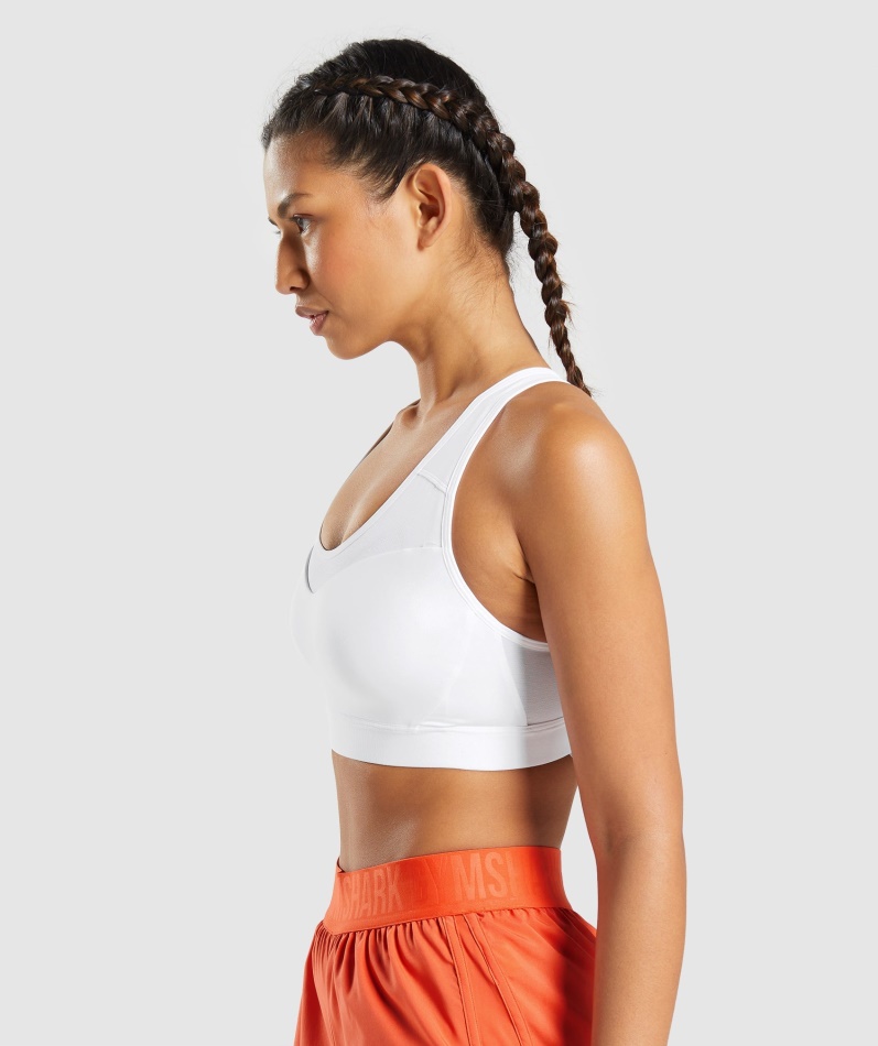 Gymshark Sports-bh Med åpen Rygg Hvit