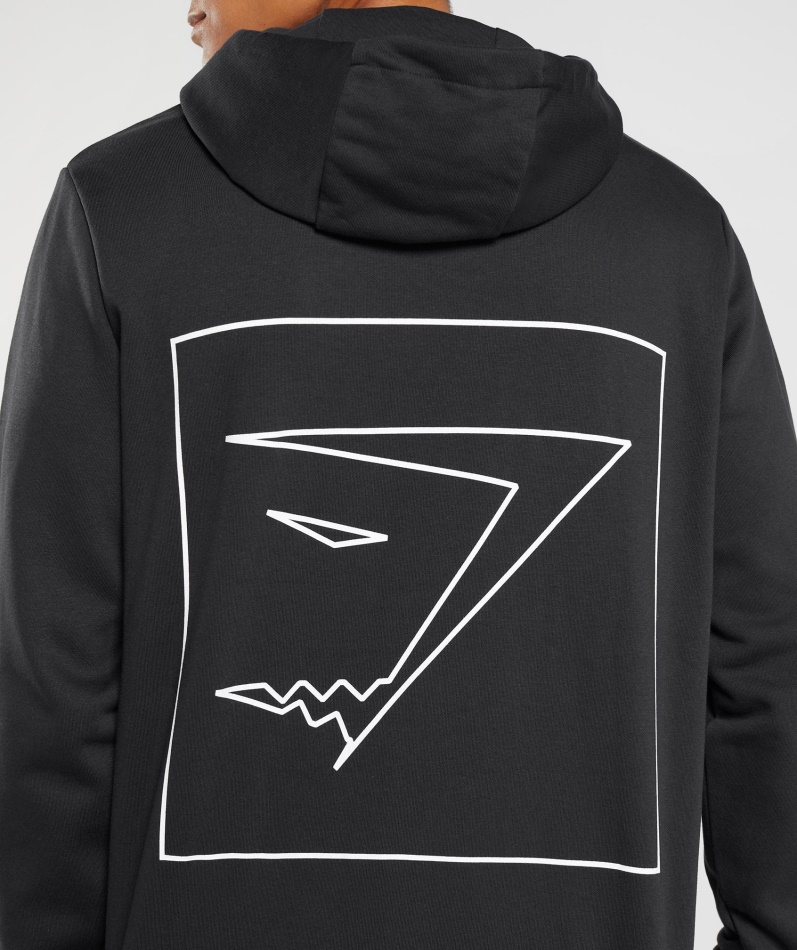 Gymshark Outline Hettegenser Svart