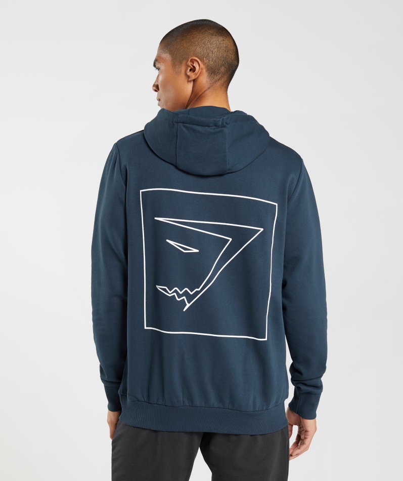 Gymshark Outline Hettegenser Marine