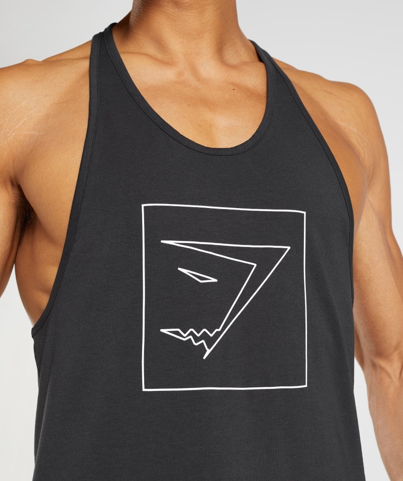 Gymshark Outline Stringer Svart