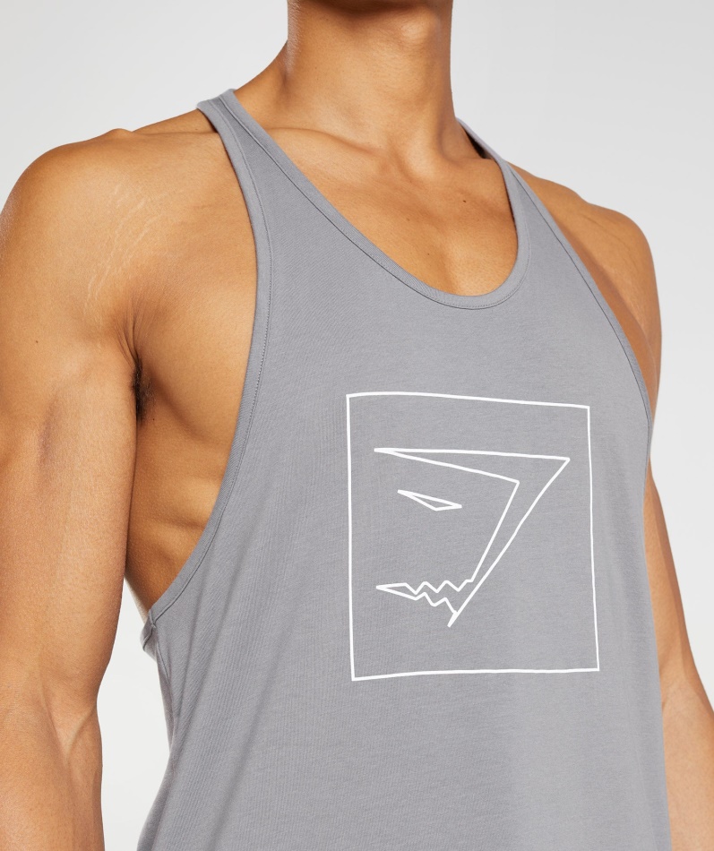 Gymshark Outline Stringer Coin Grå
