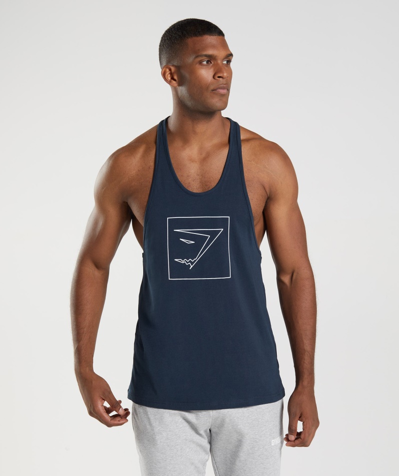 Gymshark Outline Stringer Marine