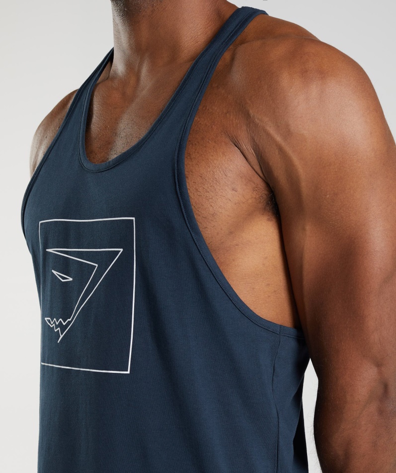 Gymshark Outline Stringer Marine
