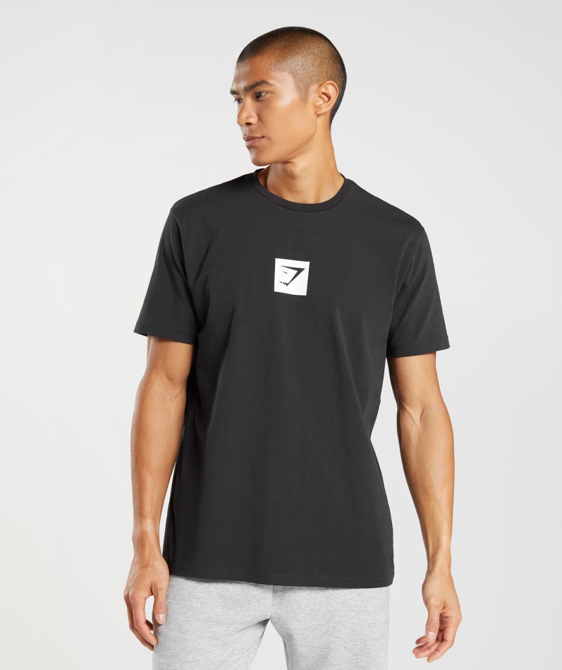 Gymshark Outline T-skjorte Svart