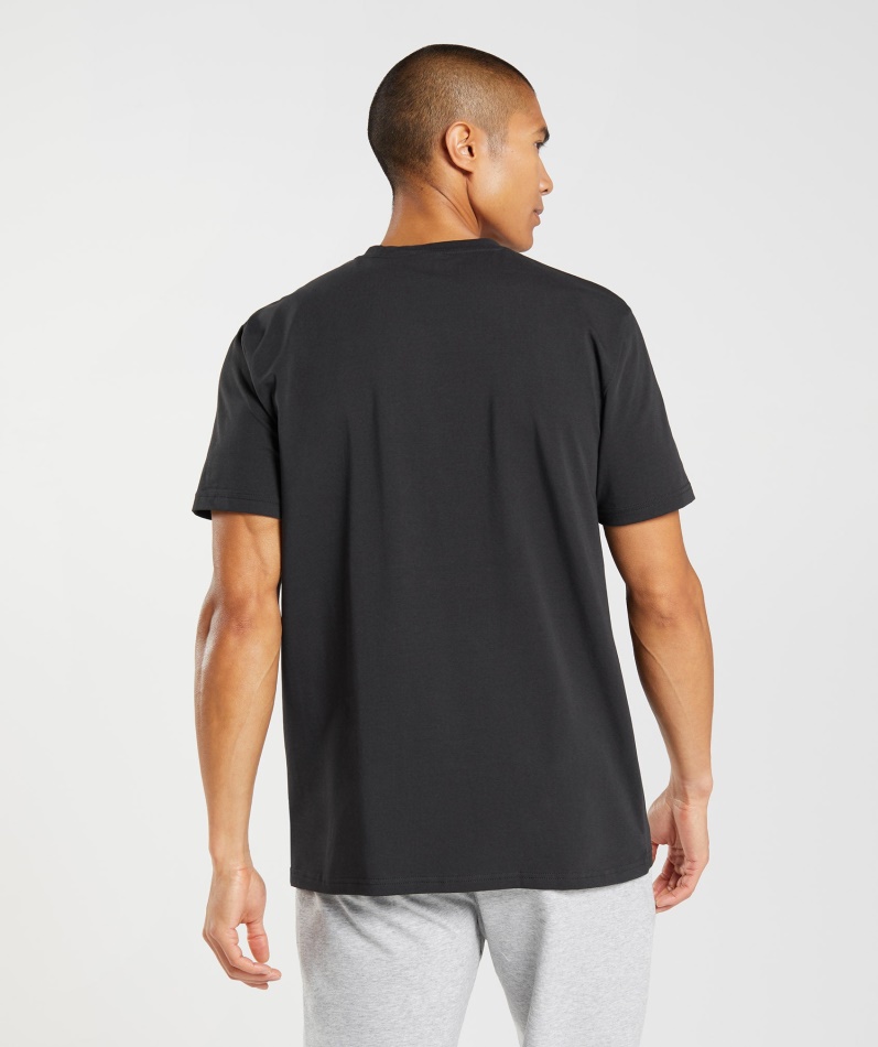 Gymshark Outline T-skjorte Svart
