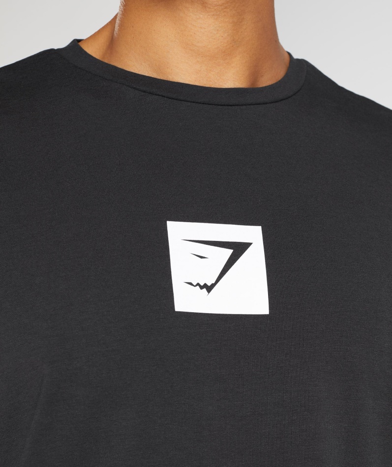 Gymshark Outline T-skjorte Svart