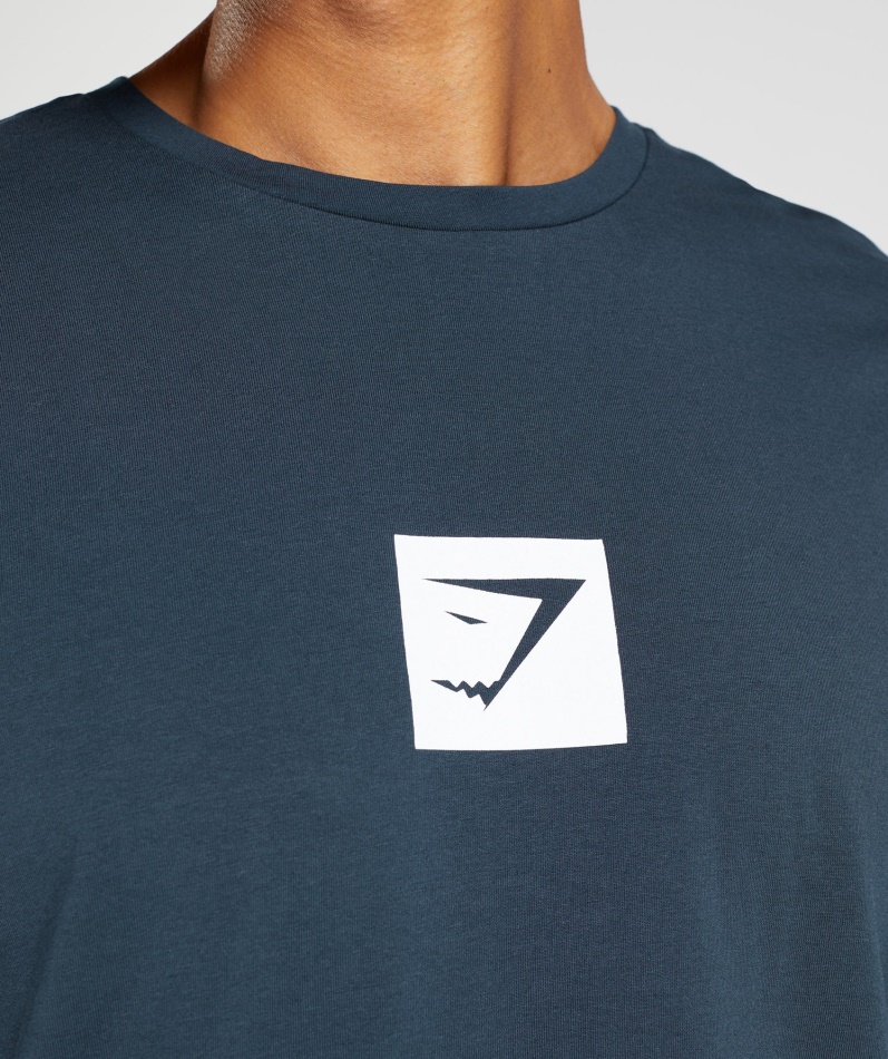 Gymshark Kontur T-skjorte Marine