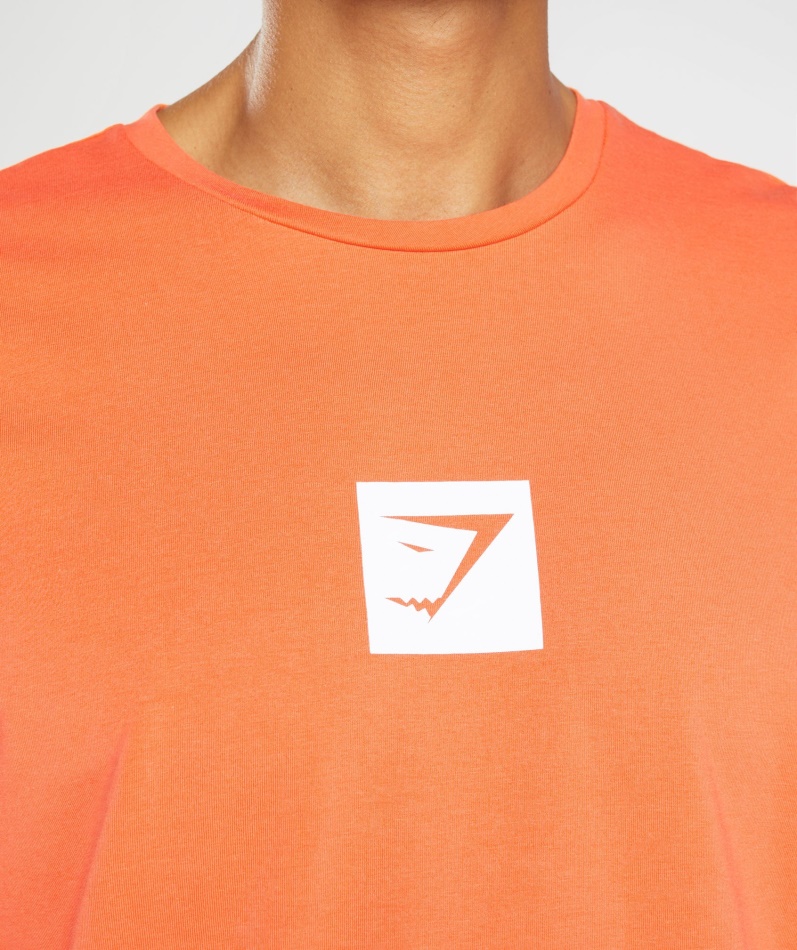 Gymshark Kontur T-skjorte Pikant Oransje