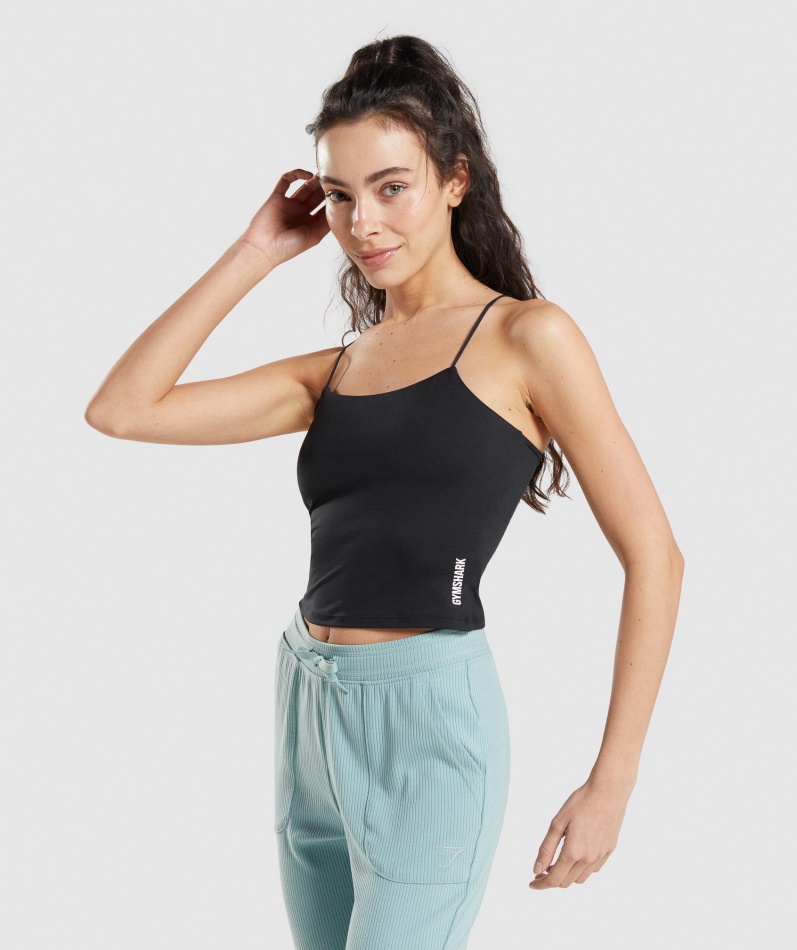 Gymshark Pause Cami Tank Svart