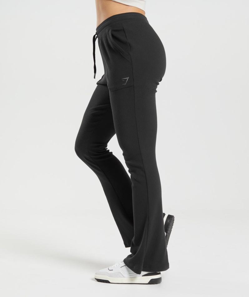 Gymshark Pause Blussede Bukser Svart