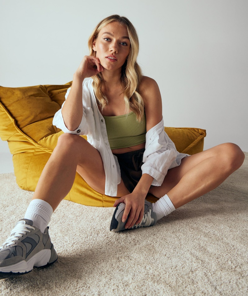 Gymshark Pause Sømløs Bralette Griffin Green