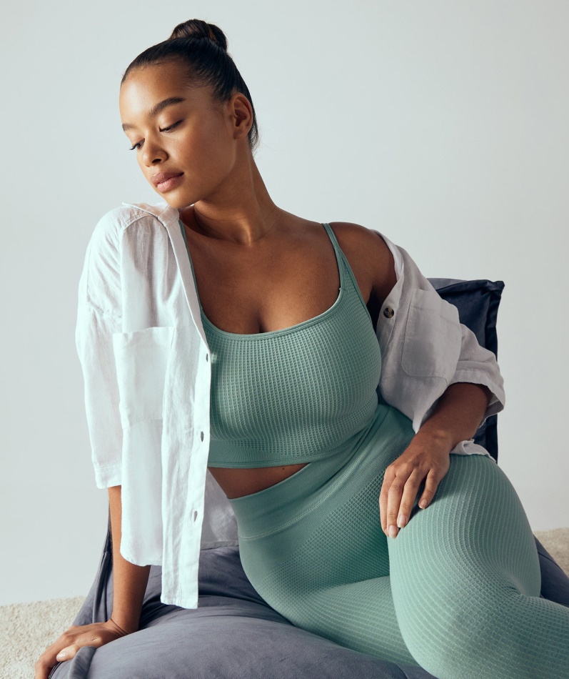 Gymshark Pause Sømløs Bralette Maya Blue