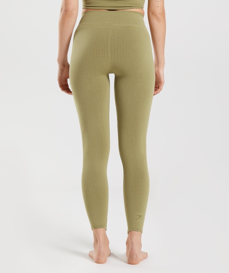 Gymshark Pause Sømløse Leggings Griffin Green