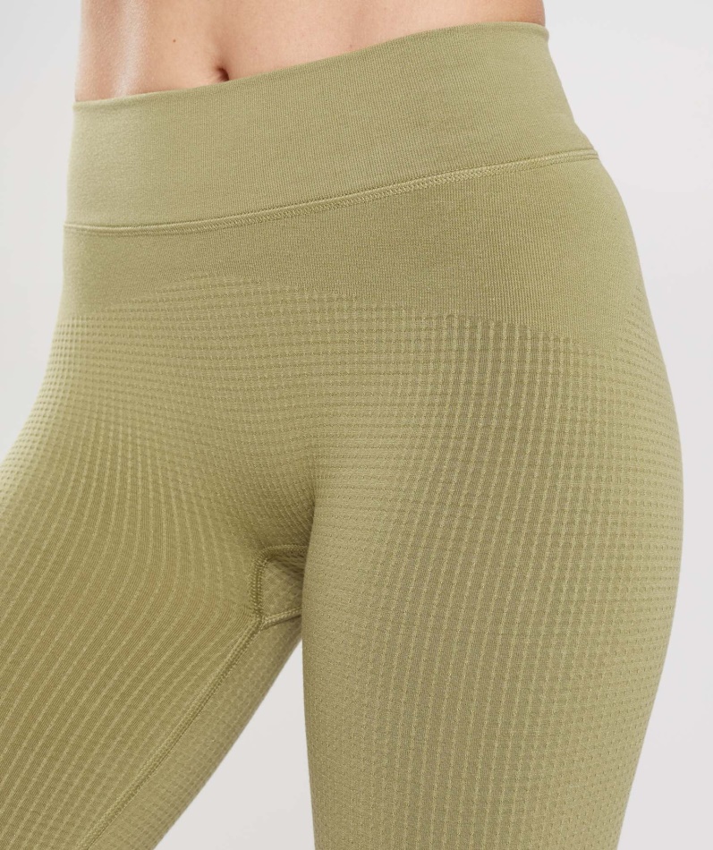 Gymshark Pause Sømløse Leggings Griffin Green