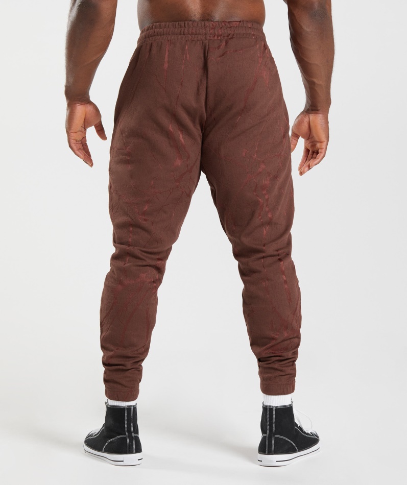 Gymshark Power Joggers Kirsebærbrunt Trykk