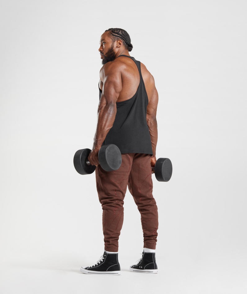 Gymshark Power Joggers Kirsebærbrunt Trykk
