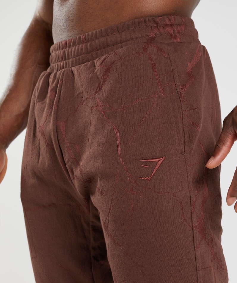 Gymshark Power Joggers Kirsebærbrunt Trykk