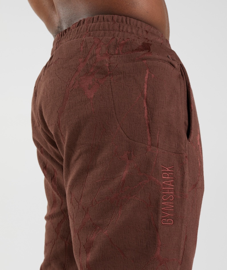 Gymshark Power Joggers Kirsebærbrunt Trykk
